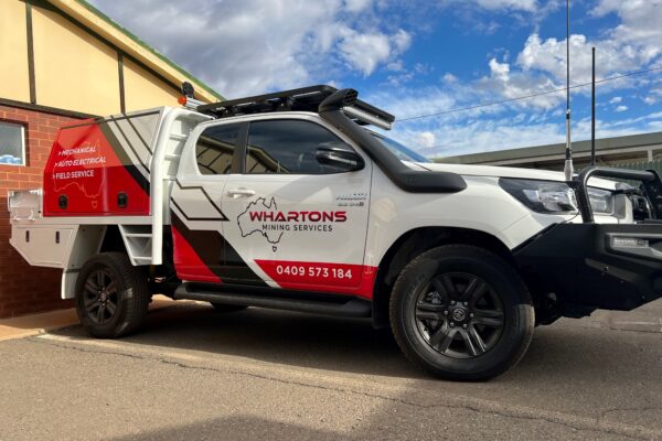 Whartons Mining Field Services and Rostered Support New Ute
